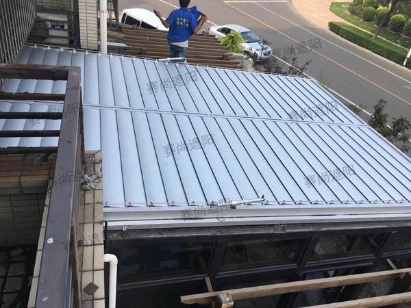 阳光房梭形百叶实景图