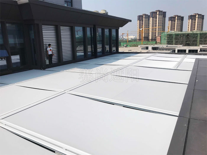 天安创新科技产业园楼采光顶电动天幕电动天幕效果照片