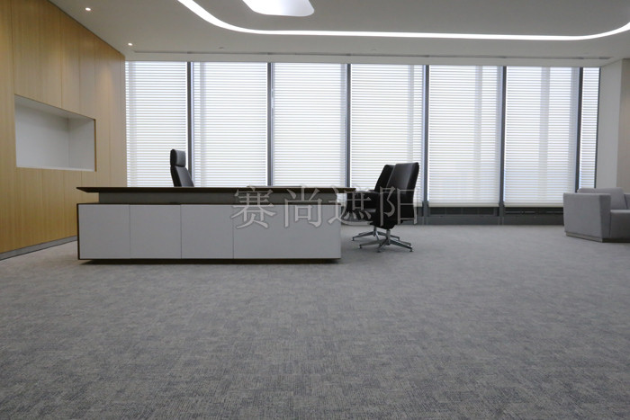 电动香格里拉帘窗饰遮阳项目案例-山东如意研发中心展示