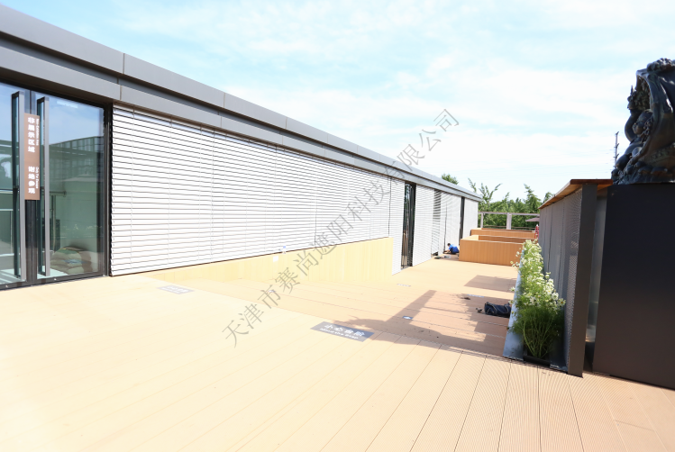 户外百叶帘实景图