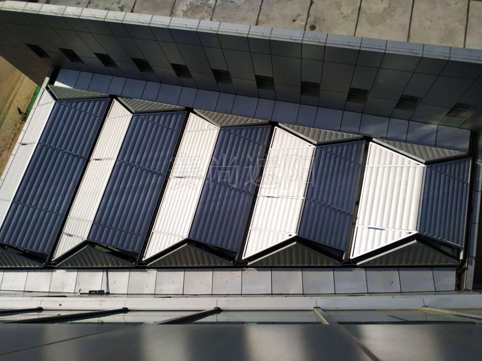 北京终端管制中心采光顶遮阳工程实景效果 北京终端管制中心采光顶遮阳工程实景效果