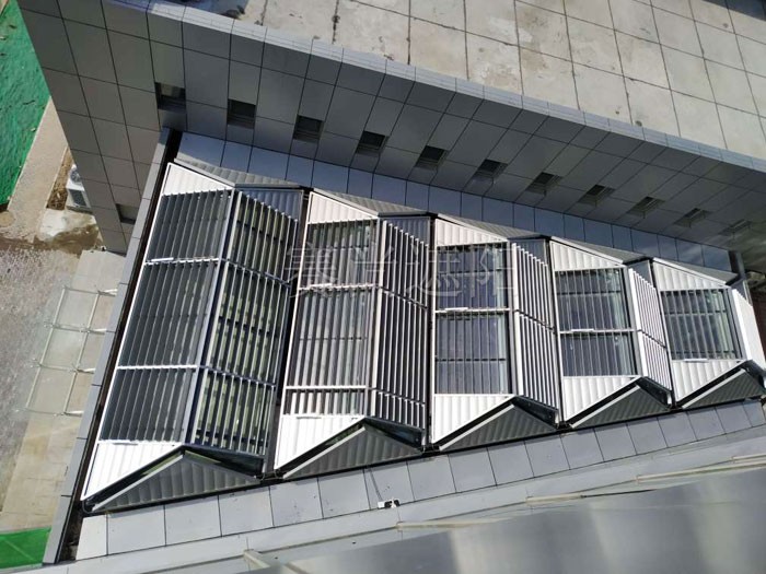 北京终端管制中心采光顶遮阳工程实景效果 北京终端管制中心采光顶遮阳工程实景效果